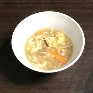 豆腐と椎茸のかきたま汁